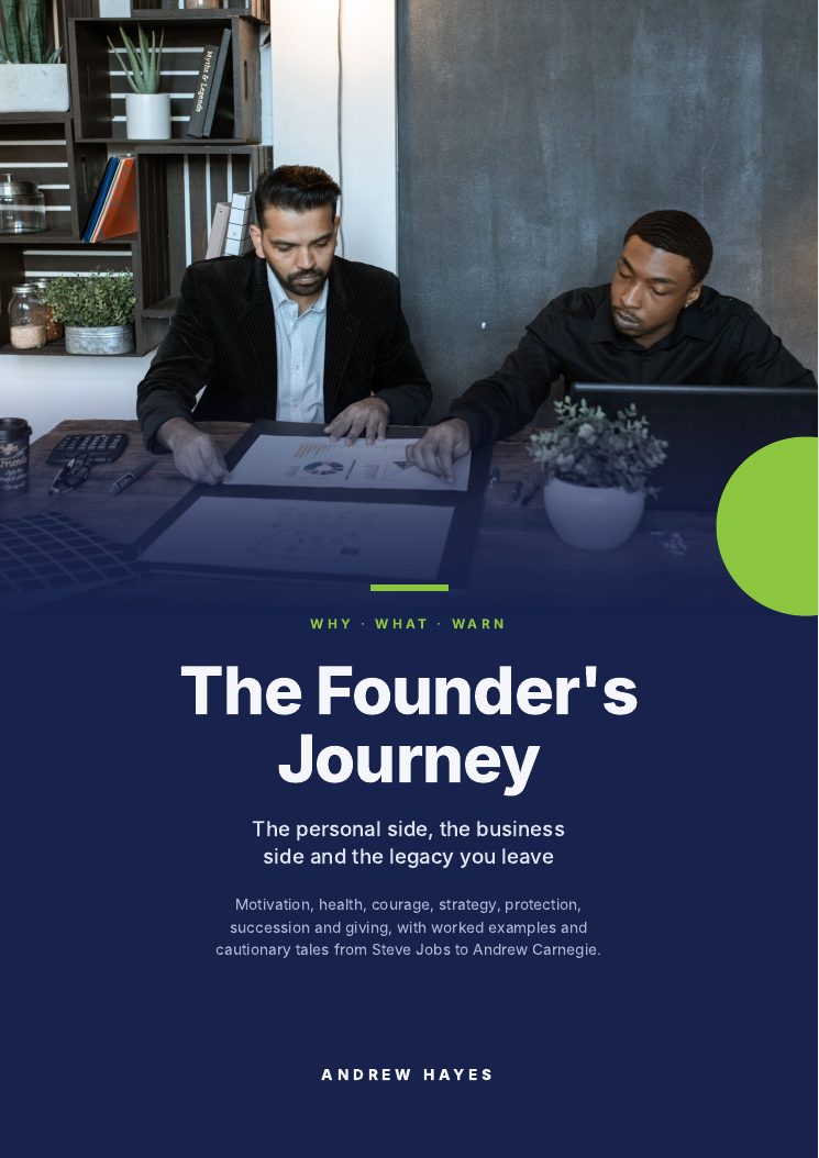Cover of The Founder's Journey by Andrew Hayes